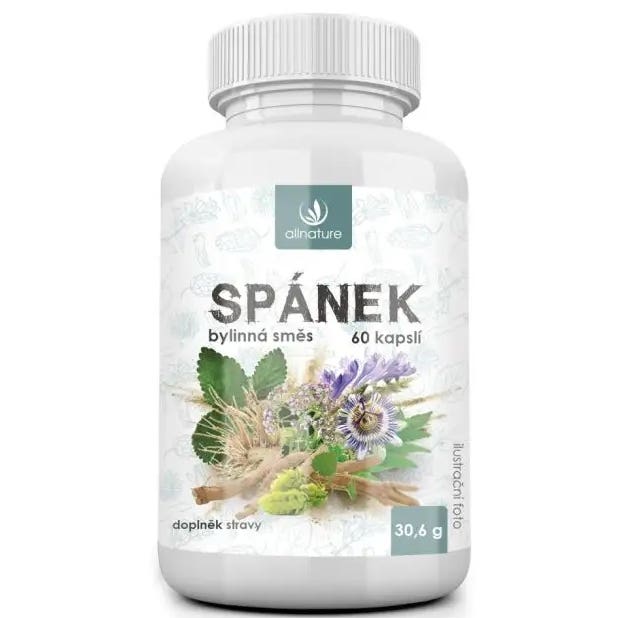 Allnature Spánek bylinný extrakt 60 kapslí Obrázek
