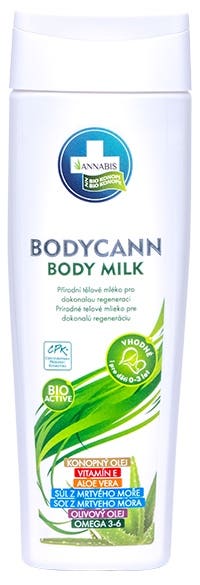 Annabis Bodycann Přírodní tělové mléko 250 ml