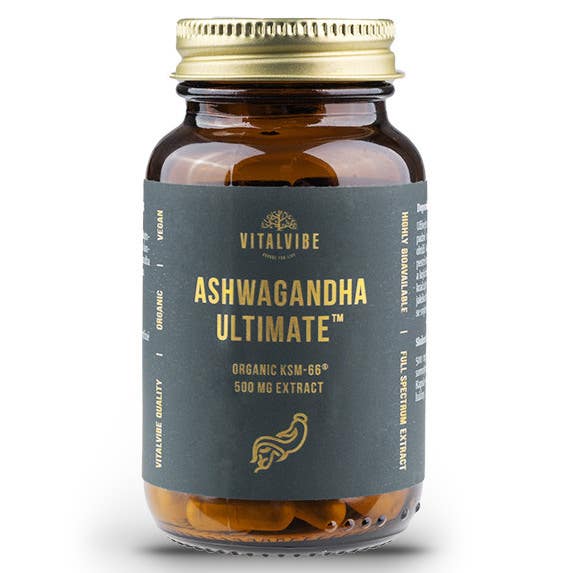Vitalvibe Ashwagandha Ultimate 500 mg BIO 60 kapslí Obrázek