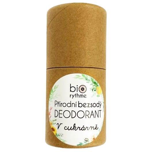 Biorythme Přírodní bezsodý deodorant V Cukrárně – papírový obal 35 g