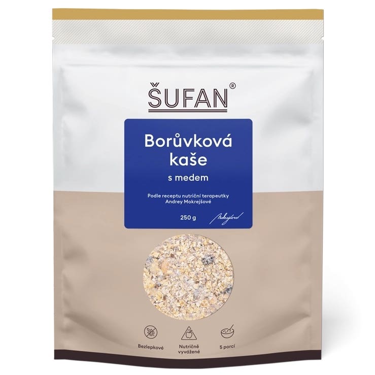 Šufan Borůvková kaše s medem 250 g