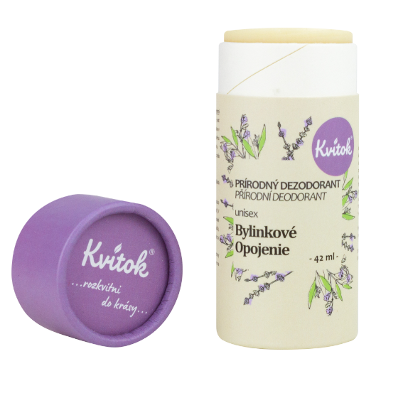 Kvitok Tuhý Deodorant Unisex - Bylinkové opojení, 42ml Obrázek