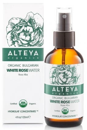 Alteya Organics Růžová voda z bílé růže ve skle BIO 120 ml