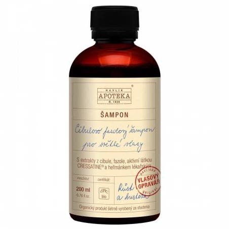 Havlíkova Apotéka Cibulovo fazolový šampon na světlé vlasy 200 ml
