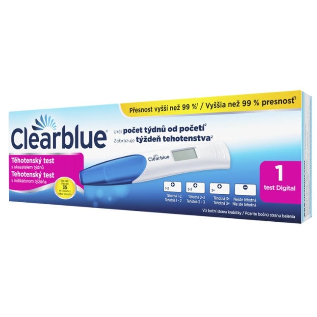Clearblue Digitální těhotenský test s ukazatelem týdnů
