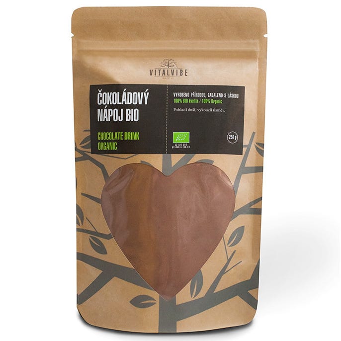 Vitalvibe Čokoládový nápoj prášek BIO 250 g