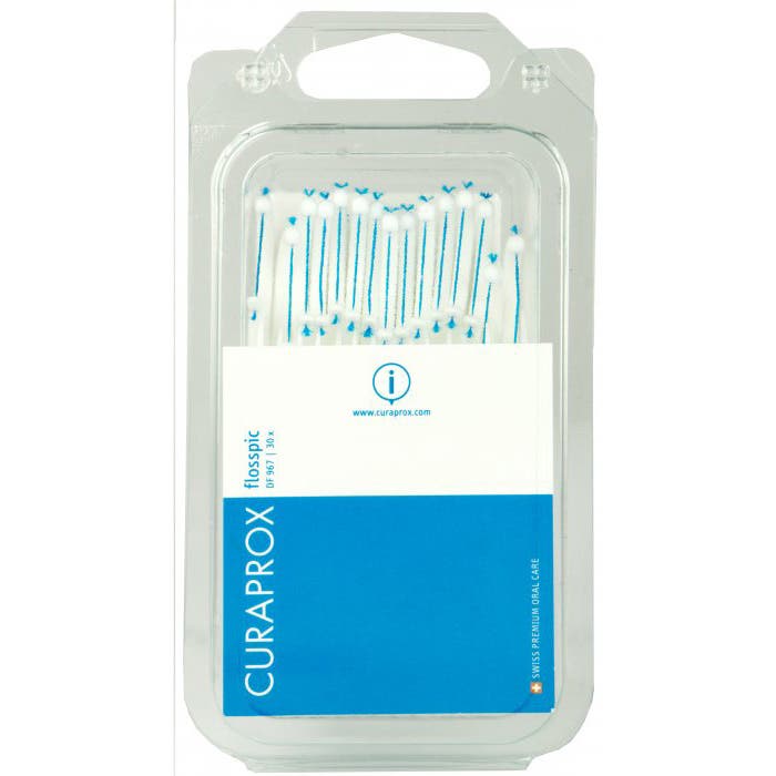 Curaprox DF 967 Dentální nit na plastovém párátku 30ks