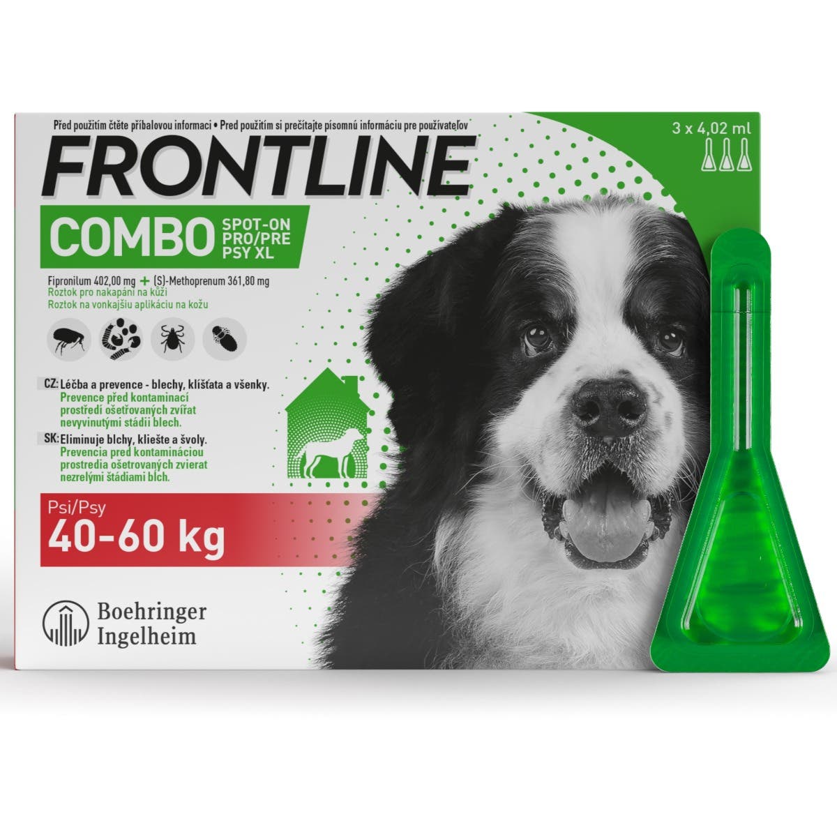 Frontline Combo Spot on Dog 40-60kg pipet.3x4.02ml koupíte na Vitalpoint.cz