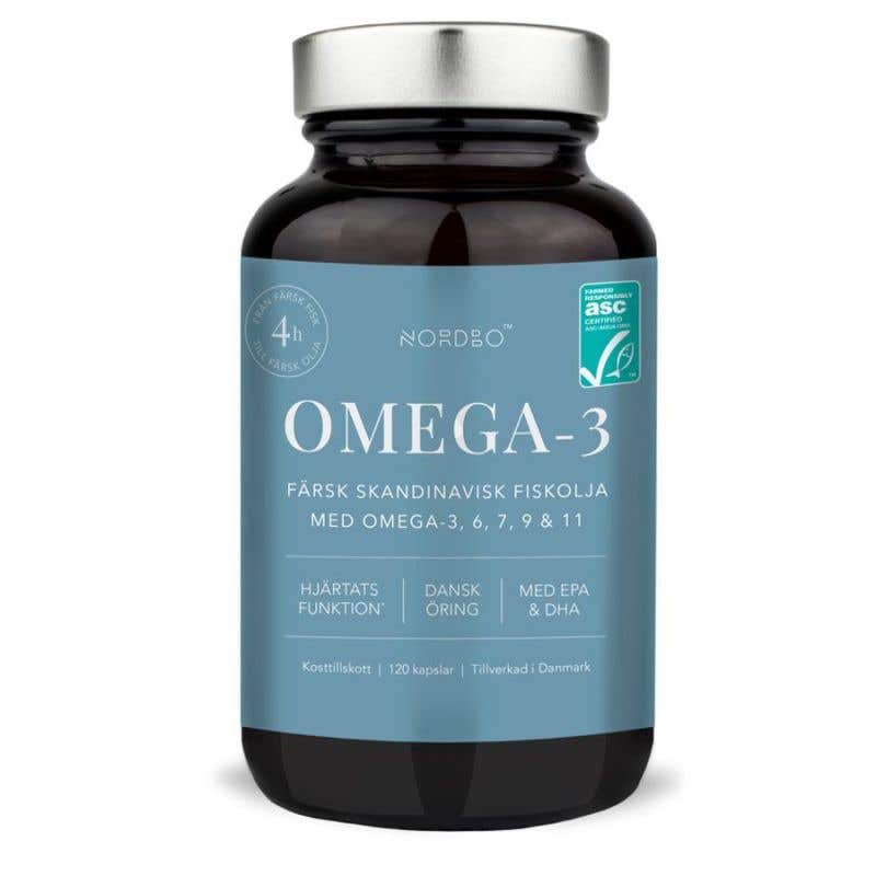 Nordbo Scandinavian Omega 3 Trout Oil – Rybí olej 120 kapslí