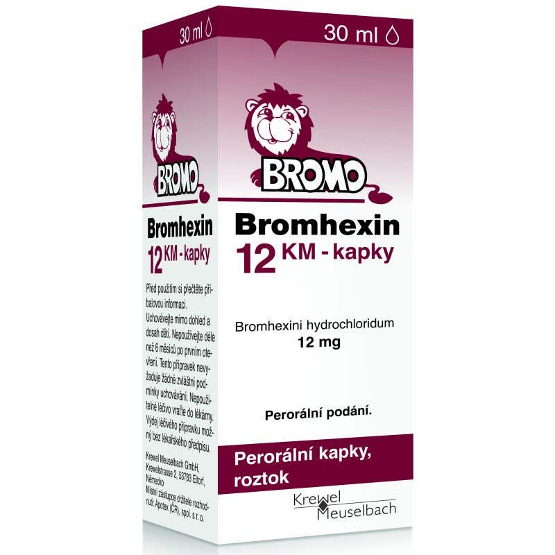 Bromhexin 12 KM kapky 30 ml