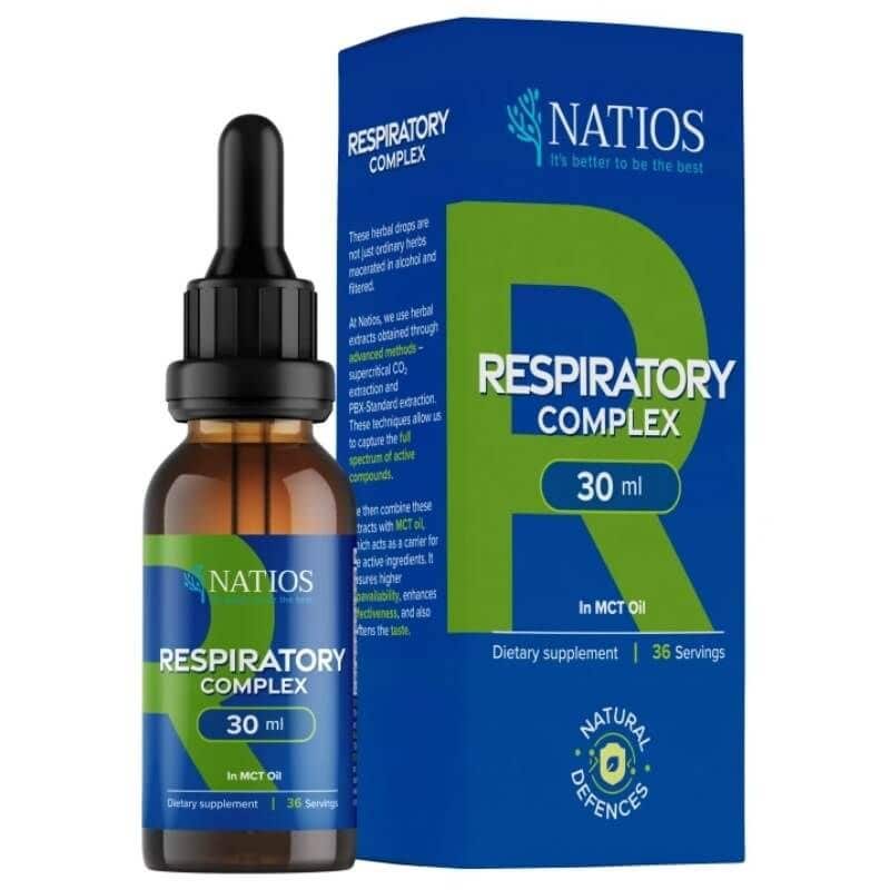 Natios Respiratory Complex Bylinné kapky v MCT oleji 30 ml 