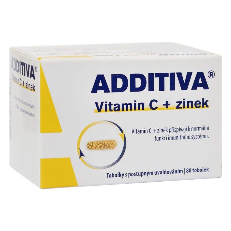 Additiva Vitamin C + zinek 80 ks