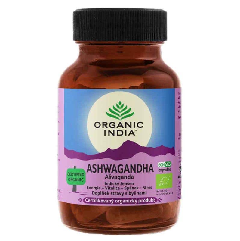 Organic India Ašvaganda BIO 60 kapslí 