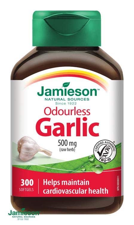 Jamieson Česnek bez zápachu 500 mg 300 kapslí