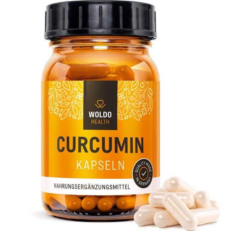 WoldoHealth Kurkumin s piperinem 120 kapslí