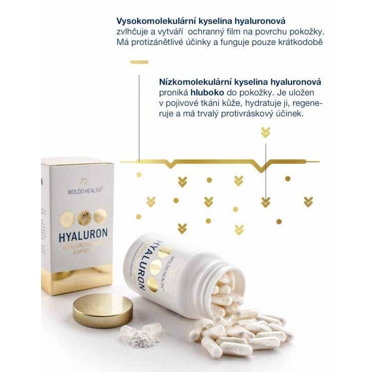 WoldoHealth Kyselina hyaluronová s kolagenem 90 tobolek