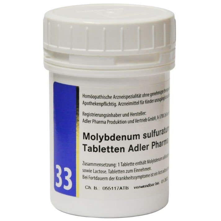 Adler Pharma Schüsslerovy soli – Nr. 33 Molybdenum sulfuratum D12 400 tablet
