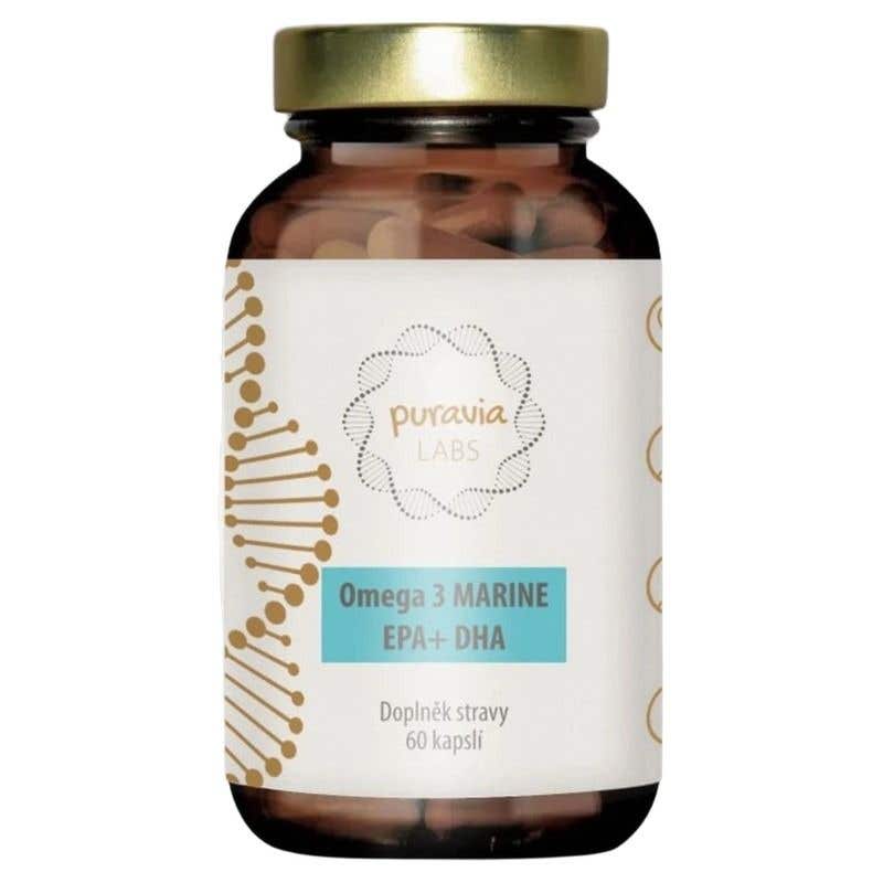 Puravia Labs Omega 3 z mořských ryb 60 kapslí