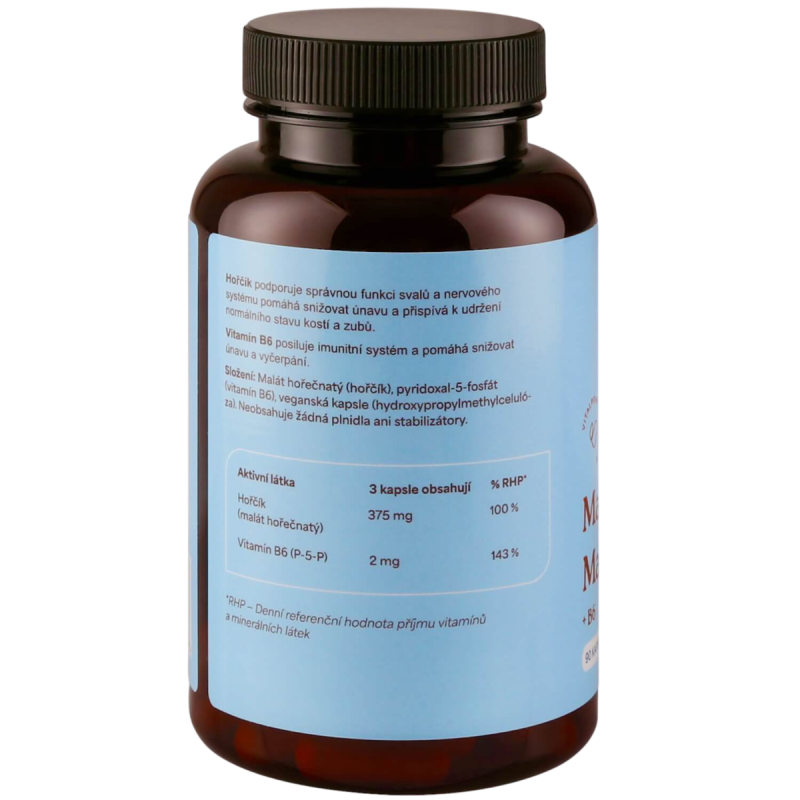 Vitalpoint Premium Magnesium Malate + B6 90 kapslí