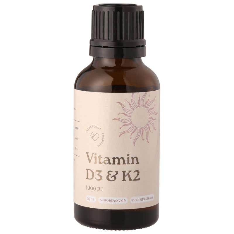 Vitalpoint Premium Vitamín D3 & K2 1000 IU v BIO MCT oleji 30 ml