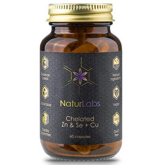 NaturLabs Zinek a selen chelátově s mědí 60 kapslí