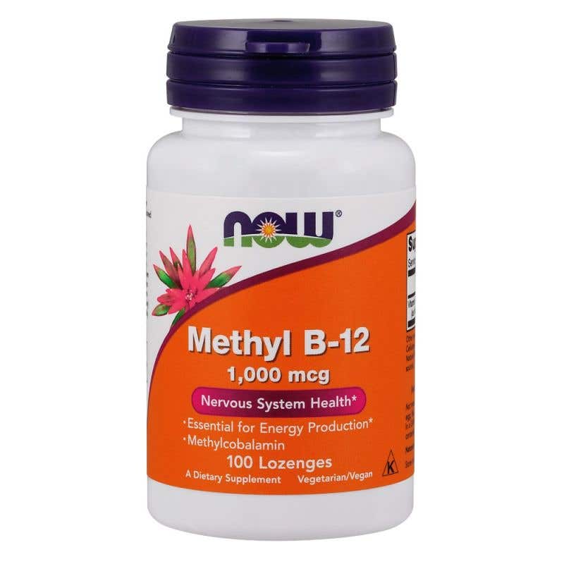Now Foods Vitamin B12 Metylkobalamin 1000 μg 100 pastilek