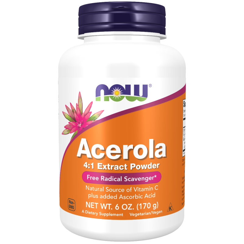 Now Foods Acerola prášek přírodní vitamin C 170 g