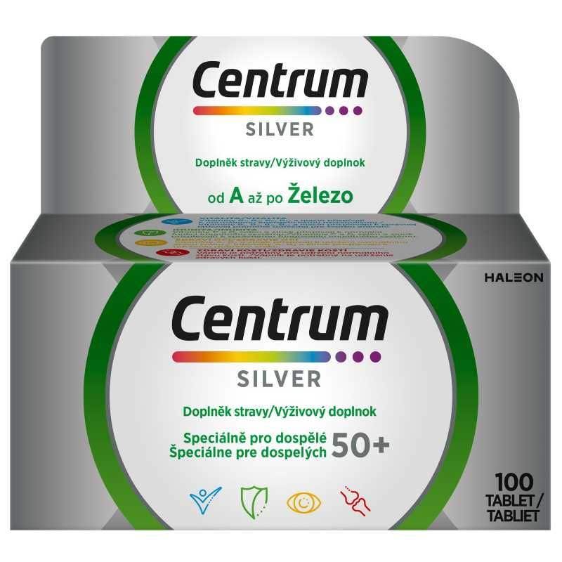Centrum Silver Multivitamín pro dospělé 50+ 100 tablet