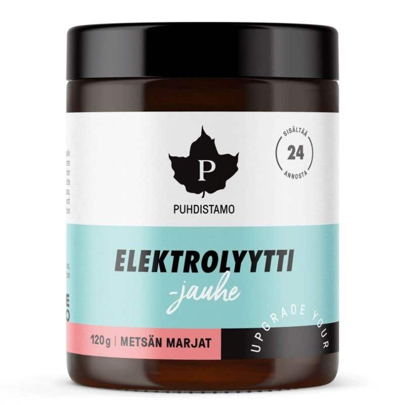 Puhdistamo Electrolyte Powder - iontový prášek červené bobulovité ovoce 120 g