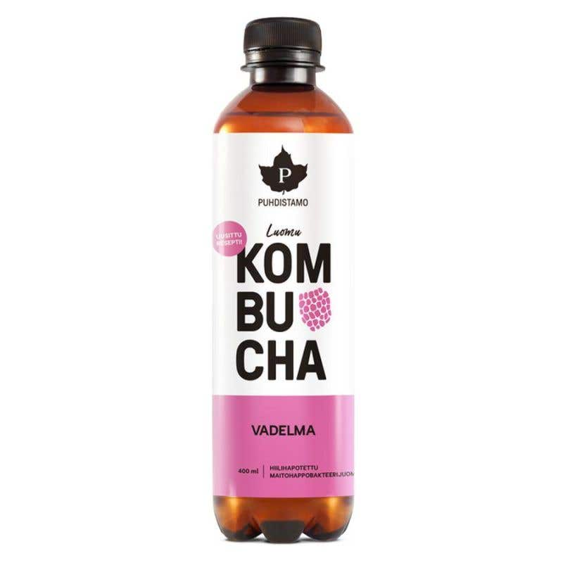 Puhdistamo Kombucha malina BIO 370 ml