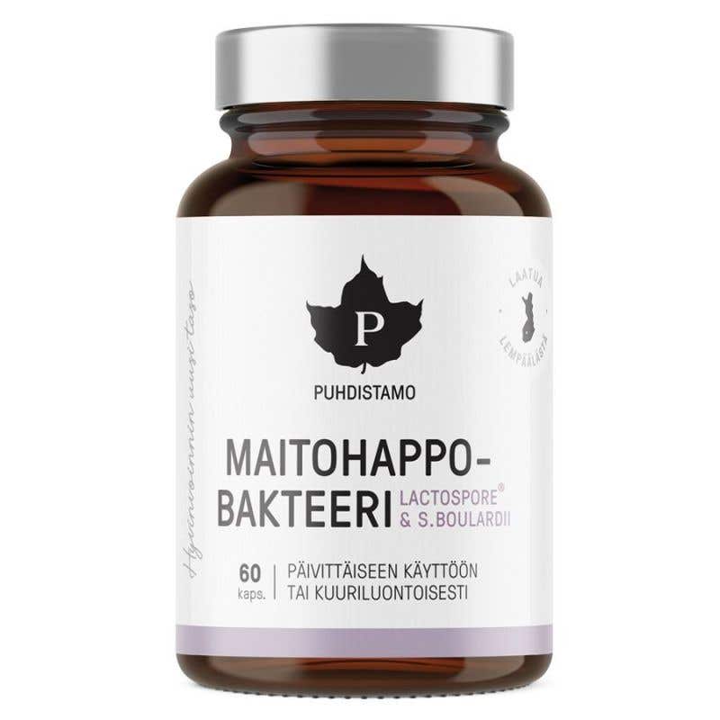 Puhdistamo Lactic Acid Bacteria Boulardii – Probiotika 60 kapslí