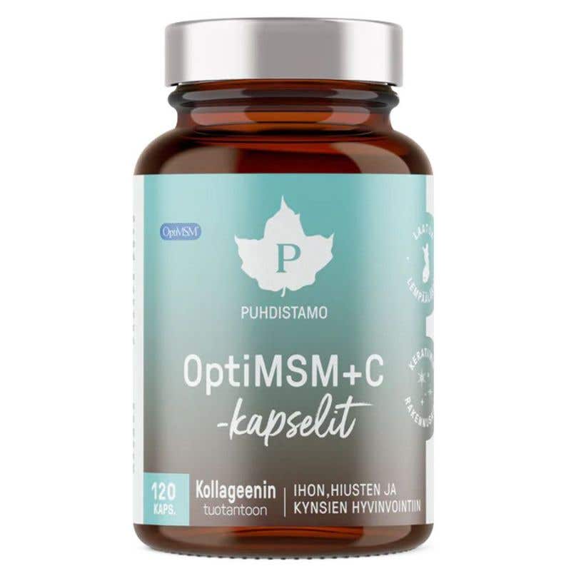 Puhdistamo OptiMSM+C - Podpora pohybového aparátu 120 kapslí
