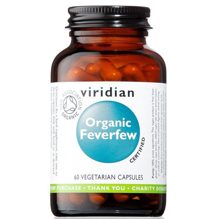 Viridian Feverfew - Řimbaba obecná BIO 60 kapslí