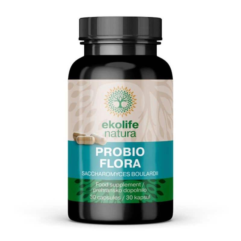 Ekolife Natura Probiotiká Probio Flora Sacharomyces Boulardi 30 kapsúl