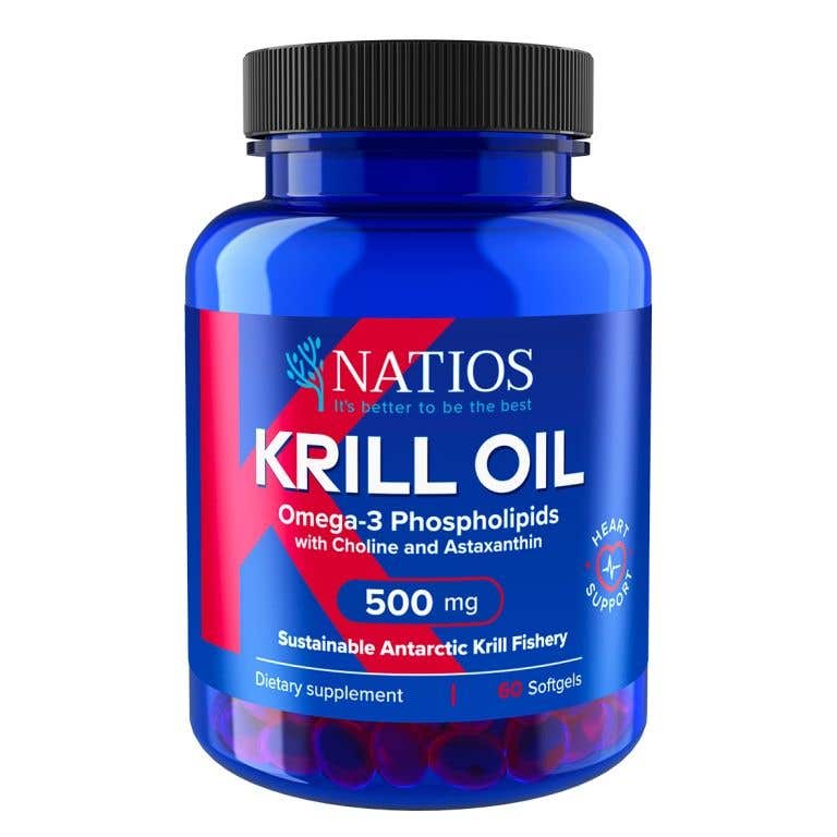 Natios Krill Oil – Olej z antarktického krilu s astaxantinem 500 mg 60 kapslí