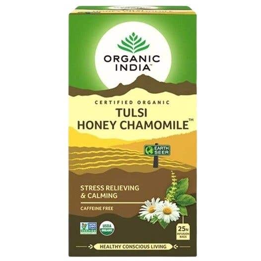Organic India Tulsi s medem a heřmánkem BIO 25 sáčků