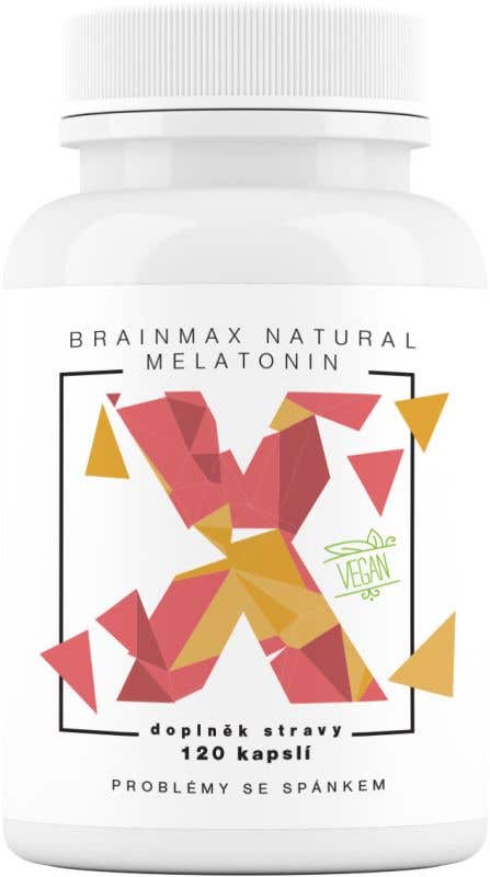 BrainMax Natural Melatonin 120 kapslí