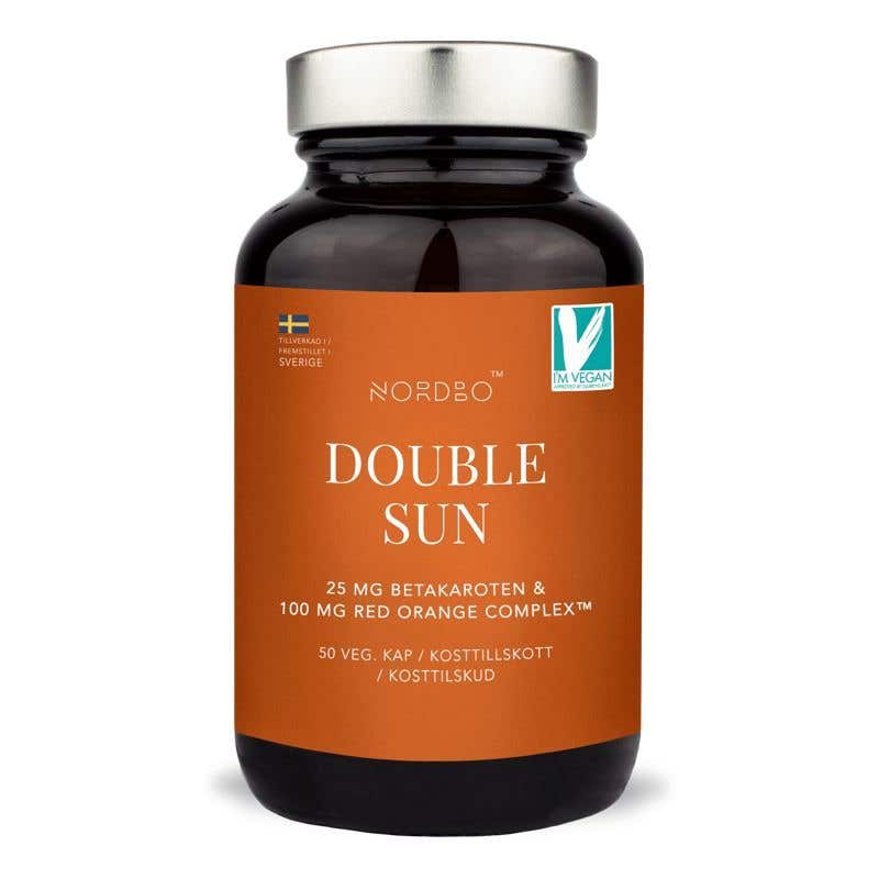 Nordbo Double Sun - Red Orange Complex a betakaroten 50 kapslí