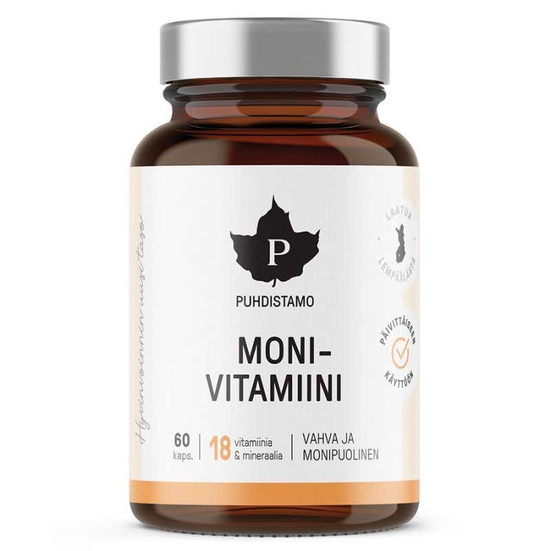 Puhdistamo Moni-Vitamini – Multivitamin 60 kapslí 