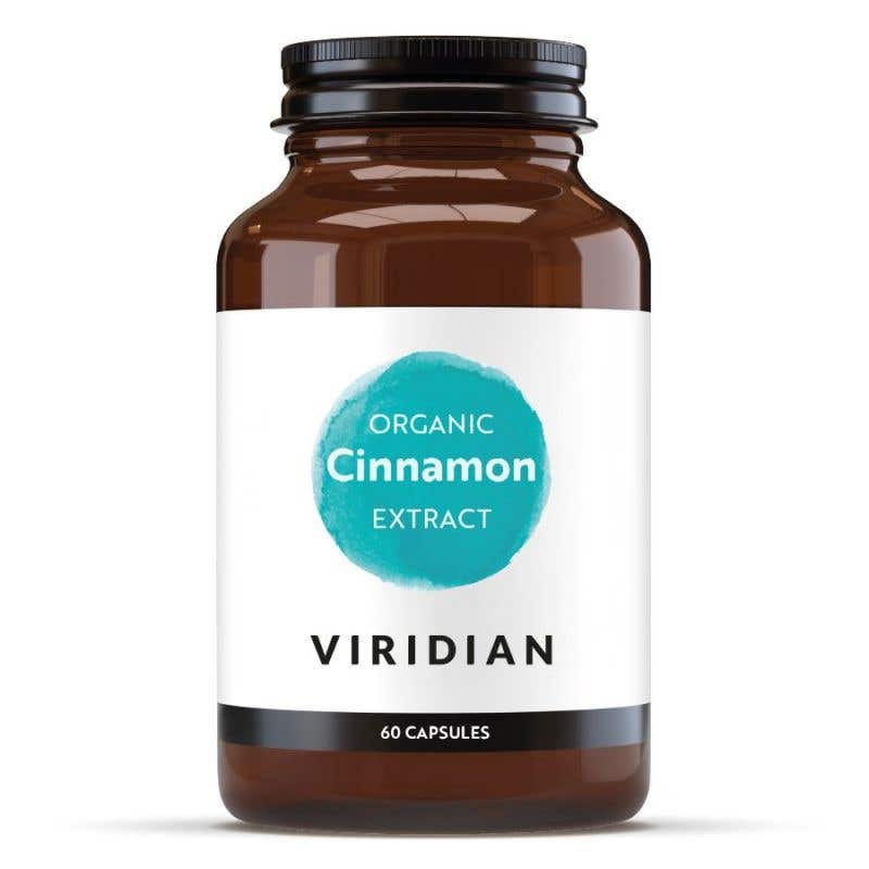 Viridian Cinnamon Extract – Extrakt ze skořice BIO 60 kapslí