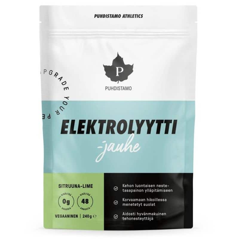 Puhdistamo Electrolyte Powder - iontový prášek citrón a limetka 240 g