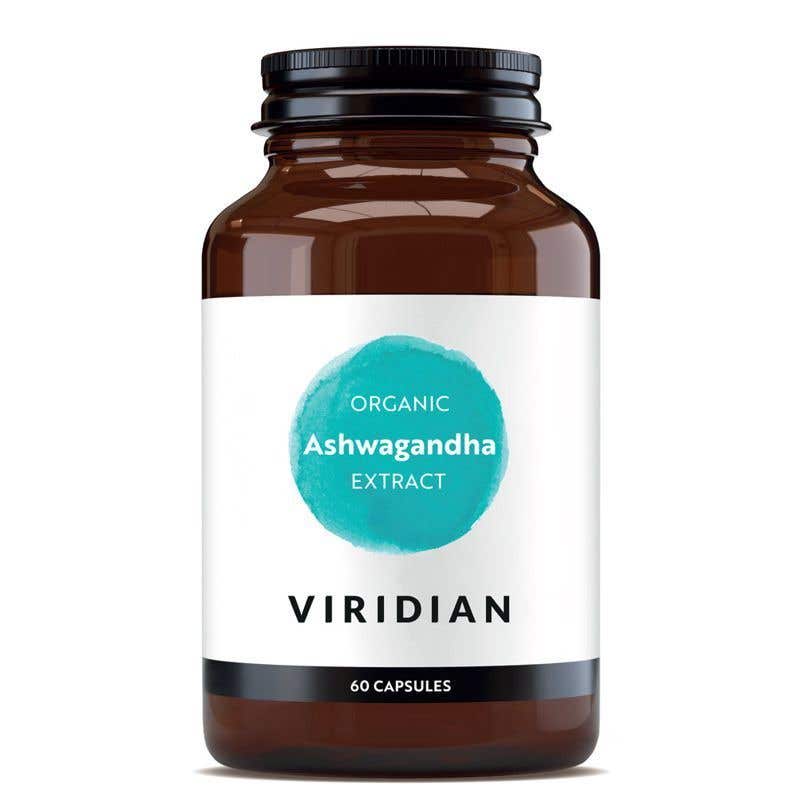 Viridian Ashwagandha Organic Indický ženšen extrakt 60 kapslí