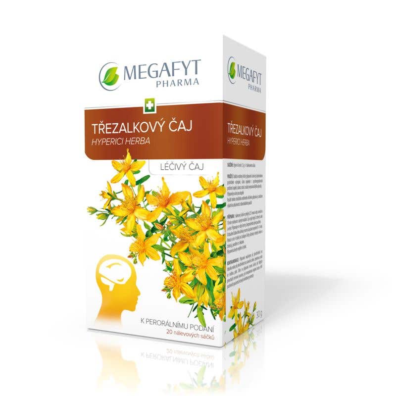 Megafyt Třezalkový čaj léčivý 20 nálevových sáčků