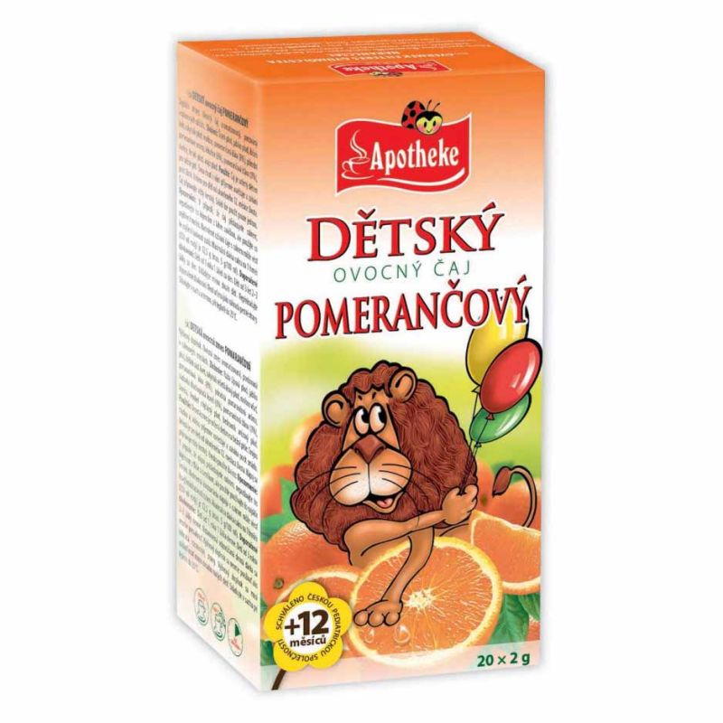 Apotheke Dětský ovocný čaj pomerančový 20x2g 