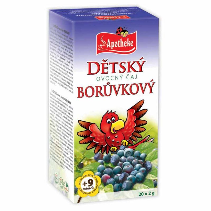 Apotheke Dětský ovocný čaj borůvkový 20x2g 