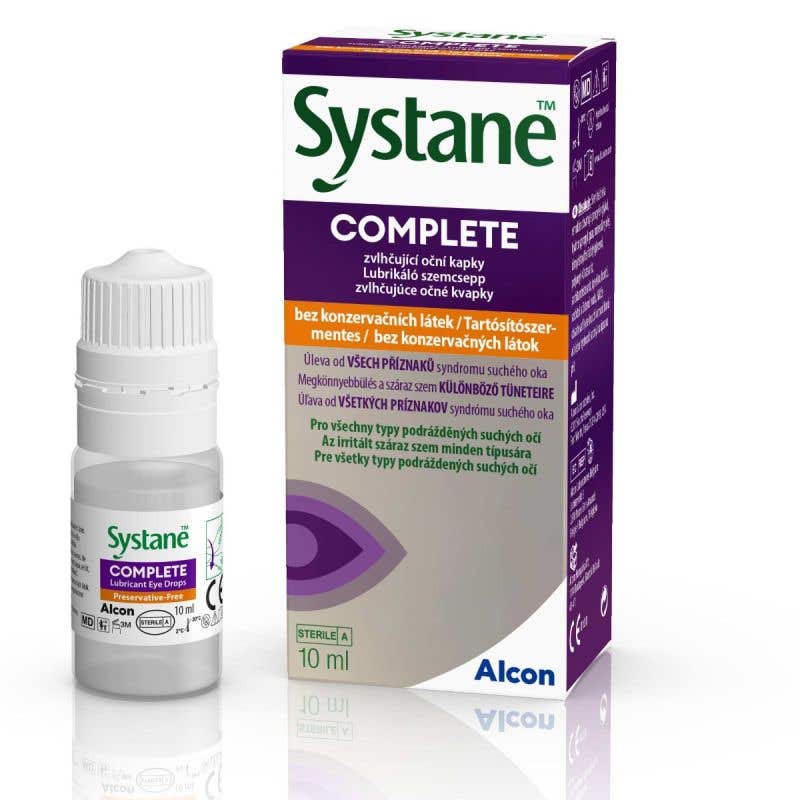 Systane Complete zvlhčující oční kapky bez konzervačních látek 10 ml