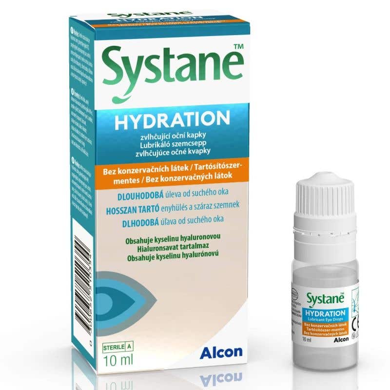 Systane Hydration zvlhčující oční kapky bez konzervačních látek 10 ml