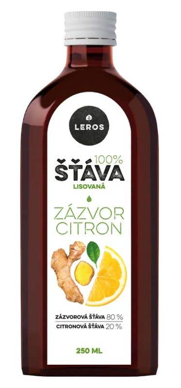 Leros Šťáva Zázvor & Citron 250ml