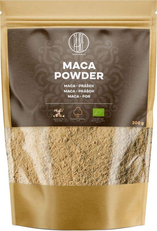 BrainMax Pure Maca prášok BIO 200 g