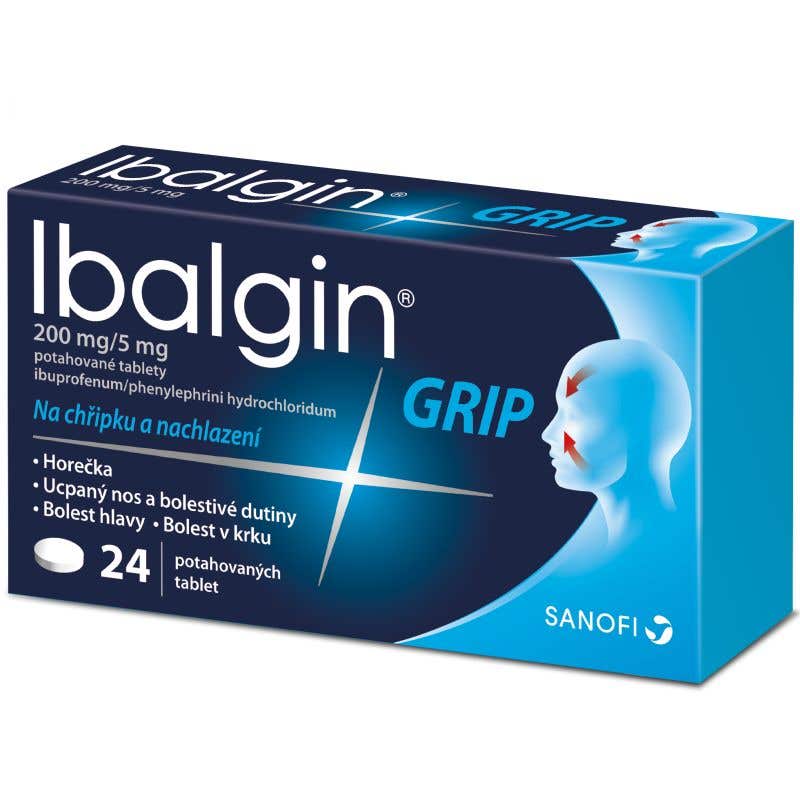 Ibalgin Grip 200mg/5mg 24 tablet